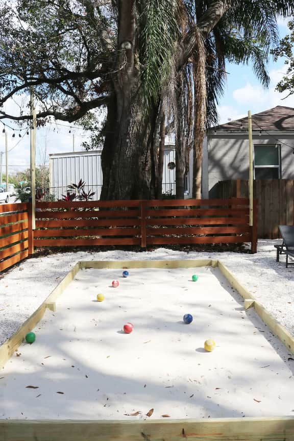 Walkable Outdoor Oasis BBQ Firepit and Bocce Ball - Image 4